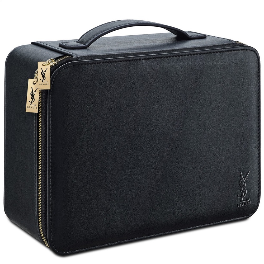 YSL faux leather cosmetic bag